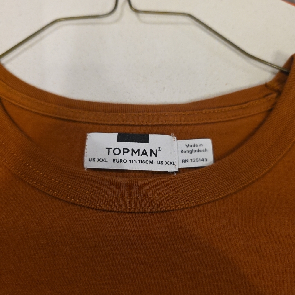 Topman Rust Short Sleeve Tee - Picture 2 of 3